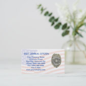 politierechtenkaart visitekaartje (Staand voorkant)