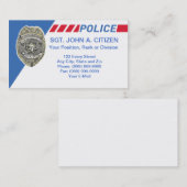 politierechtenkaart visitekaartje (Voorkant / Achterkant)