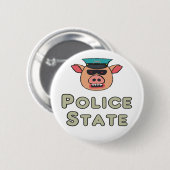 Politiestaat Ronde Button 5,7 Cm (Voorkant /achterkant)