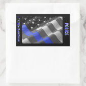 PolitieSticker Rechthoekige Sticker (Tas)