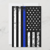 Politiestijl Amerikaanse vlag|Uitnodiging tot even Kaart (Achterkant)