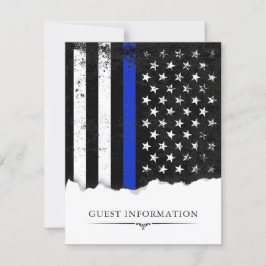 Politiestijl Amerikaanse vlaggenpartij|Informatie  RSVP Kaartje