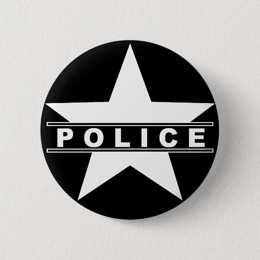 politiestrijdtekstafdeling badge law symbool ronde button 5,7 cm (Voorkant)