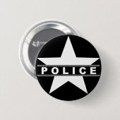 politiestrijdtekstafdeling badge law symbool ronde button 5,7 cm (Voorkant /achterkant)