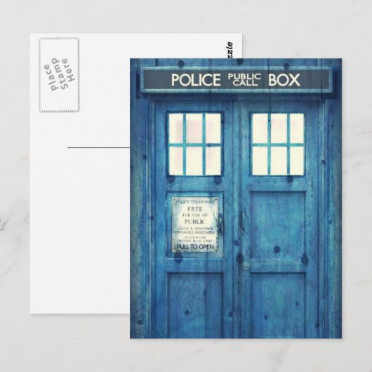  politietelefoon Openbare telefooncel Briefkaart (Voorkant / Achterkant)
