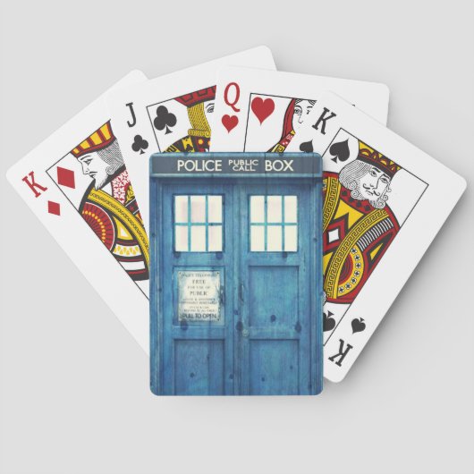  politietelefoon Openbare telefooncel Pokerkaarten (Achterkant)