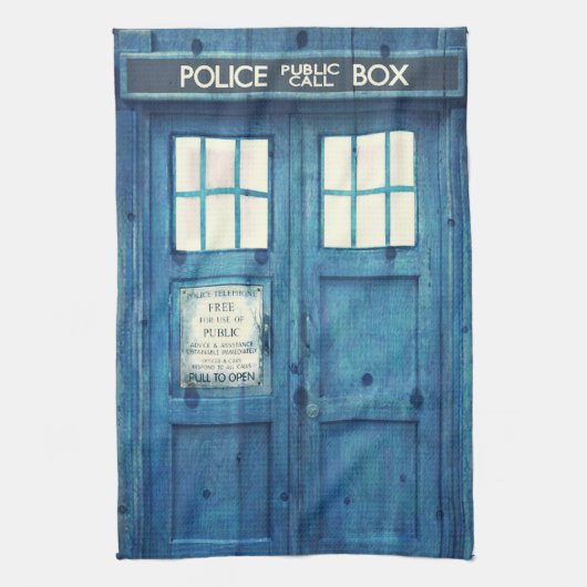 politietelefoon Openbare telefooncel Theedoek (Verticaal)