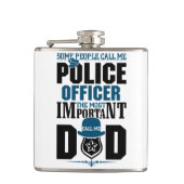 Politievader | Rechtshandhaving | VADERDAG Heupfles (Voorkant)