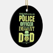 Politievader | Rechtshandhaving | VADERDAG Keramisch Ornament (Rechts)