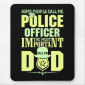 Politievader | Rechtshandhaving | VADERDAG Muismat (Voorkant)