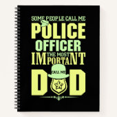 Politievader | Rechtshandhaving | VADERDAG Notitieboek (Voorkant)