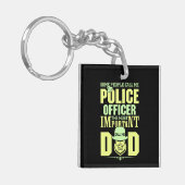 Politievader | Rechtshandhaving | VADERDAG Sleutelhanger (Voorkant Links)