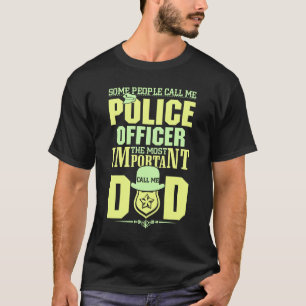 Politievader Rechtshandhaving VADERDAG T-shirt