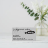 Politieveiligheidspatrouillediensten Visitekaartje (Staand voorkant)