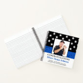 Politieverlof Thin Blue Line Foto Guest Book Notitieboek (Binnen)