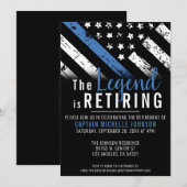 Politieverlof Thin Blue Line Officer Kaart (Voorkant / Achterkant)