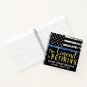 Politieverlof Thin Blue Line Party Guest Book Notitieboek (Binnen)