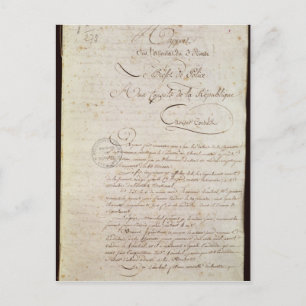 Politieverslag van de begeleider van Napoleon Briefkaart