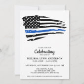 Politieviering van de levensdenkwijze Thin Blue Li Kaart (Achterkant)