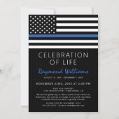 Politieviering van het leven | Dunne blauwe lijn Kaart (Voorkant)