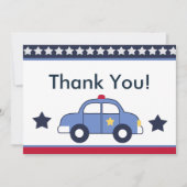 Politievoertuig/Cop Car Hero Dank u wel kaarten (Voorkant)