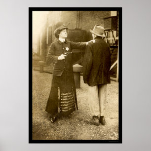 Politievrouw Arrestatie 1909 Poster