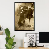 Politievrouw Arrestatie 1909 Poster (Thuiskantoor)