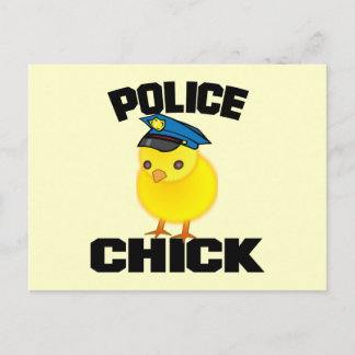 Politievrouw Briefkaart