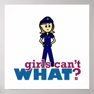 Politievrouw Poster