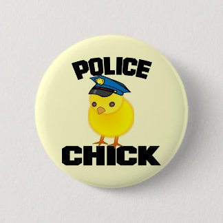 Politievrouw Ronde Button 5,7 Cm