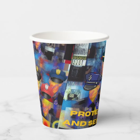 Politiewaardering Papieren Bekers (Voorkant)