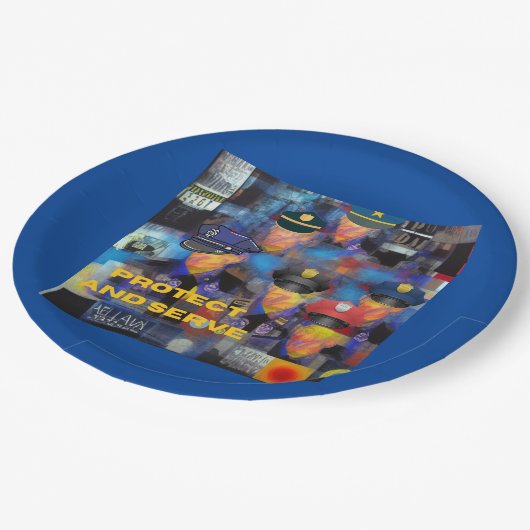 Politiewaardering Papieren Bordje (Gekanteld)