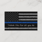 Politiewaardering wetshandhaving Dank u Visitekaartje (Voorkant)