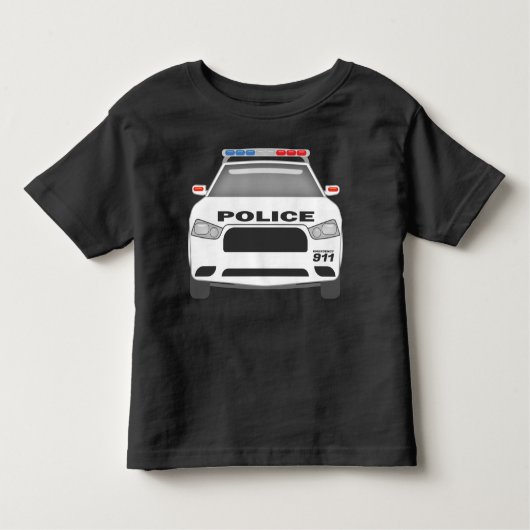 Politiewagen 911Peuter Jongens en Meisjes Kinder Shirts (Voorkant)