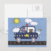 Politiewagen Briefkaart (Voorkant / Achterkant)