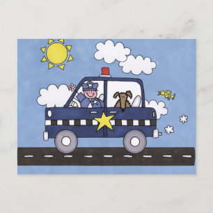 Politiewagen Briefkaart