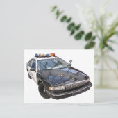 Politiewagen Briefkaart (Staand voorkant)