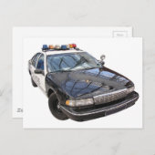 Politiewagen Briefkaart (Voorkant / Achterkant)