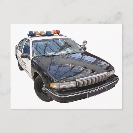 Politiewagen Briefkaart (Voorkant)