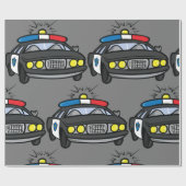 Politiewagen Cadeaupapier (Vlak)