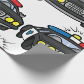 Politiewagen Cadeaupapier (Hoek)