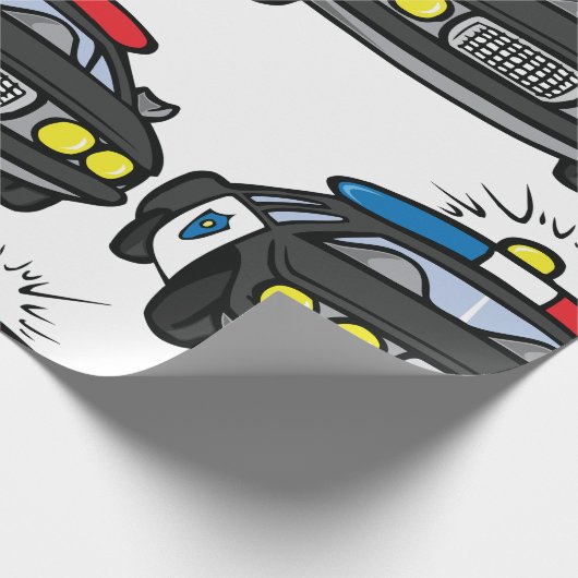 Politiewagen Cadeaupapier (Hoek)