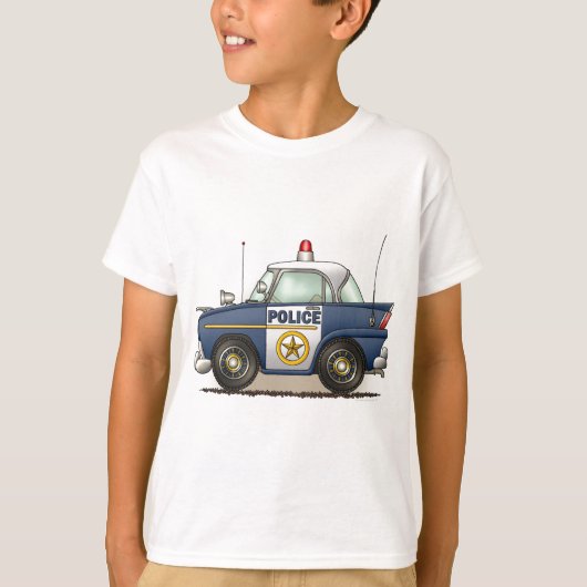 Politiewagen Crusier Cop Car Kinder T-Shirt (Voorkant)