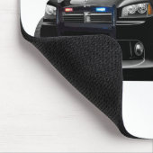 Politiewagen Dodge-lader Muismat (Hoek)