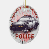 Politiewagen Keramisch Ornament (Rechts)