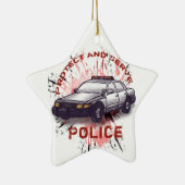 Politiewagen Keramisch Ornament (Rechts)