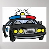 Politiewagen Poster (Voorkant)