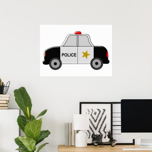 Politiewagen Poster (Thuiskantoor)