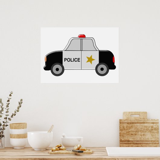 Politiewagen Poster (Keuken)