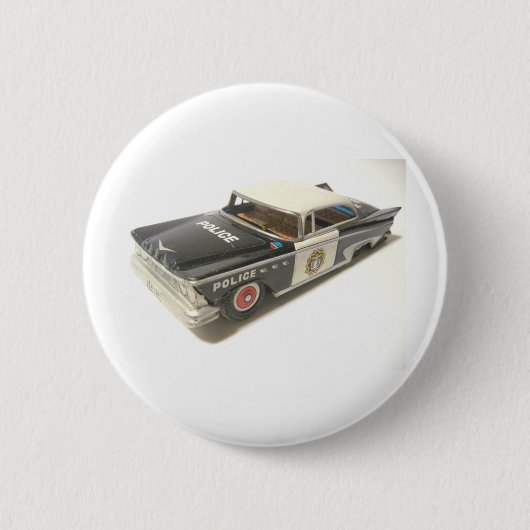 Politiewagen Ronde Button 5,7 Cm (Voorkant)